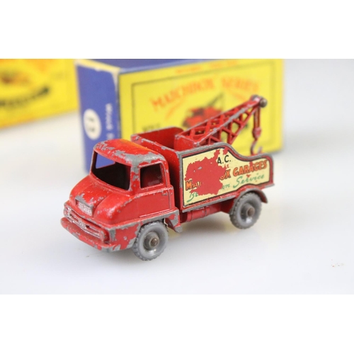 1369 - 10 Boxed Matchbox Lesney 75 Series diecast models to include 1 Diesel Road Roller, 49 Army Half Truc... 