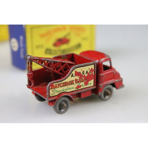 1369 - 10 Boxed Matchbox Lesney 75 Series diecast models to include 1 Diesel Road Roller, 49 Army Half Truc... 