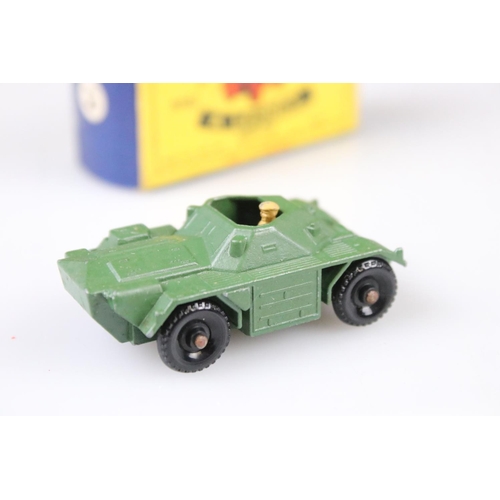 1369 - 10 Boxed Matchbox Lesney 75 Series diecast models to include 1 Diesel Road Roller, 49 Army Half Truc... 