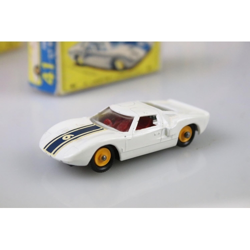 1370 - Nine boxed Matchbox 75 Series diecast models to include 18 Field Car, 19 Lotus Racing Car, 66 Greyho... 