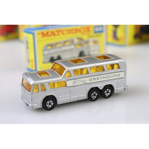 1371 - 14 Boxed Matchbox Lesney Superfast diecast models to include 45 Ford Group 6, 55 Police Car, 62 Merc... 