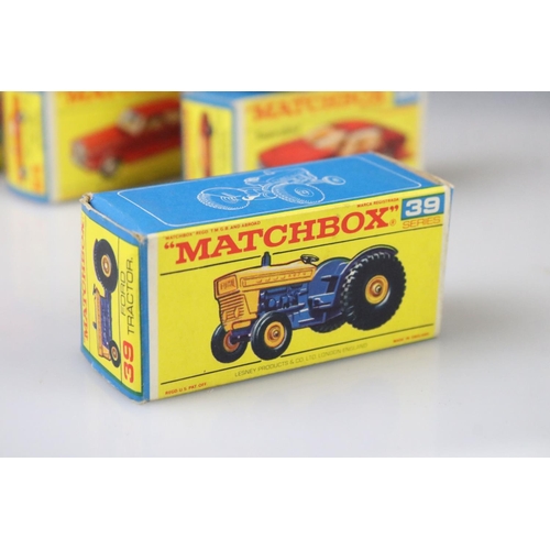 1371 - 14 Boxed Matchbox Lesney Superfast diecast models to include 45 Ford Group 6, 55 Police Car, 62 Merc... 