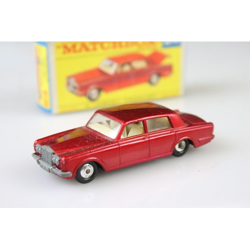 1371 - 14 Boxed Matchbox Lesney Superfast diecast models to include 45 Ford Group 6, 55 Police Car, 62 Merc... 