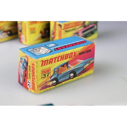 1372 - 17 boxed Matchbox Superfast diecast models to include 48 Pi-Eyed Piper, 74 Toe Joe, 31 Volks-Dragon,... 