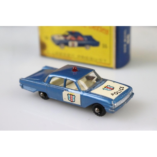 1374 - Three boxed Matchbox Series diecast models to include 55 Police Patrol Car and 2 x Moko Lesney (No. ... 