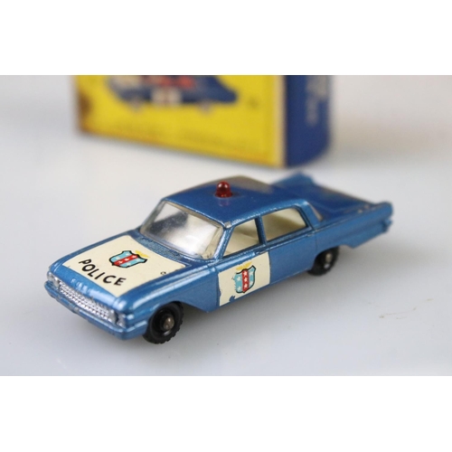 1374 - Three boxed Matchbox Series diecast models to include 55 Police Patrol Car and 2 x Moko Lesney (No. ... 