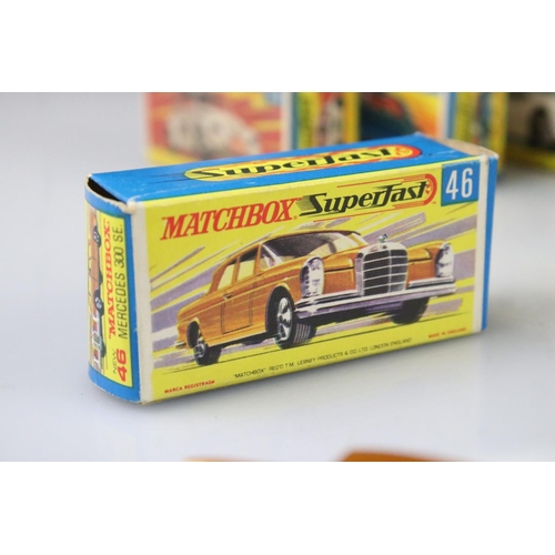 1375 - 17 Boxed Matchbox Superfast diecast models to include 15 Volkswagen, 12 Safari Land Rover, 27 Merced... 