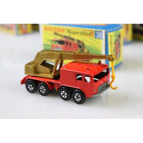 1375 - 17 Boxed Matchbox Superfast diecast models to include 15 Volkswagen, 12 Safari Land Rover, 27 Merced... 