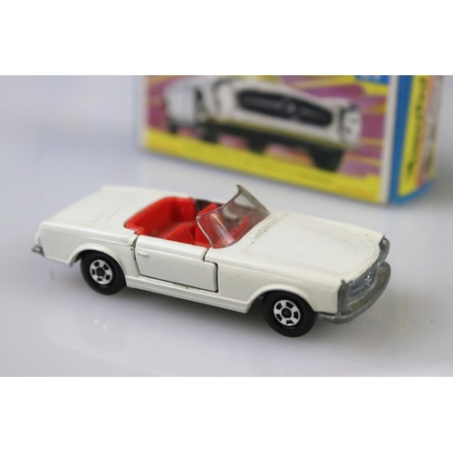 1375 - 17 Boxed Matchbox Superfast diecast models to include 15 Volkswagen, 12 Safari Land Rover, 27 Merced... 