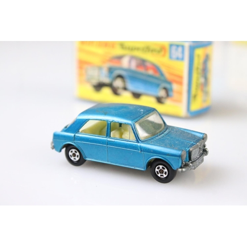 1375 - 17 Boxed Matchbox Superfast diecast models to include 15 Volkswagen, 12 Safari Land Rover, 27 Merced... 