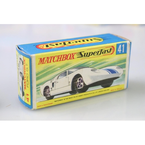 1375 - 17 Boxed Matchbox Superfast diecast models to include 15 Volkswagen, 12 Safari Land Rover, 27 Merced... 