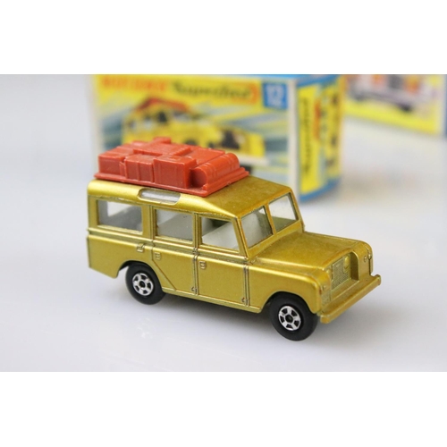 1375 - 17 Boxed Matchbox Superfast diecast models to include 15 Volkswagen, 12 Safari Land Rover, 27 Merced... 