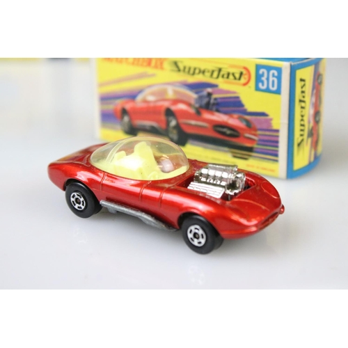 1375 - 17 Boxed Matchbox Superfast diecast models to include 15 Volkswagen, 12 Safari Land Rover, 27 Merced... 