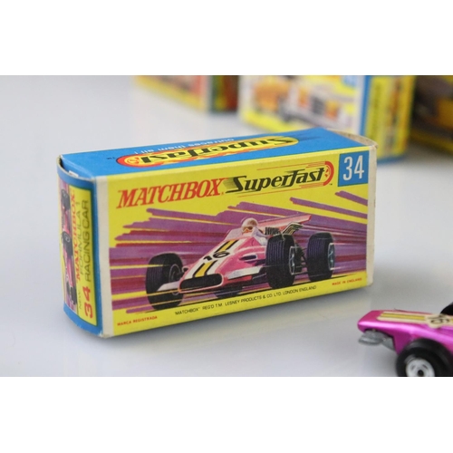 1375 - 17 Boxed Matchbox Superfast diecast models to include 15 Volkswagen, 12 Safari Land Rover, 27 Merced... 