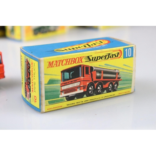 1376 - 17 Boxed Matchbox Superfast diecast models to include 41 Ford GT, 29 Racing Mini, 57 Landrover Fore ... 