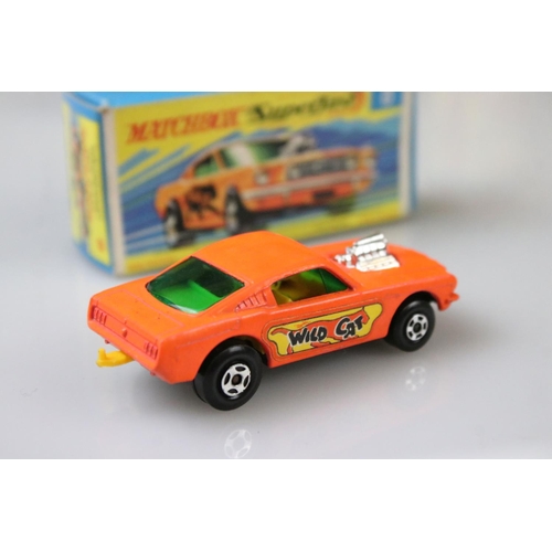 1376 - 17 Boxed Matchbox Superfast diecast models to include 41 Ford GT, 29 Racing Mini, 57 Landrover Fore ... 