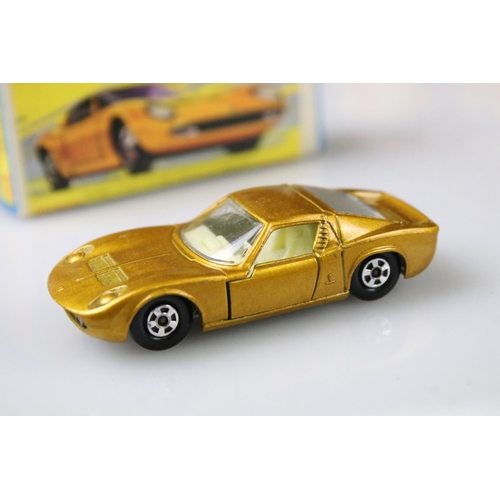 1376 - 17 Boxed Matchbox Superfast diecast models to include 41 Ford GT, 29 Racing Mini, 57 Landrover Fore ... 