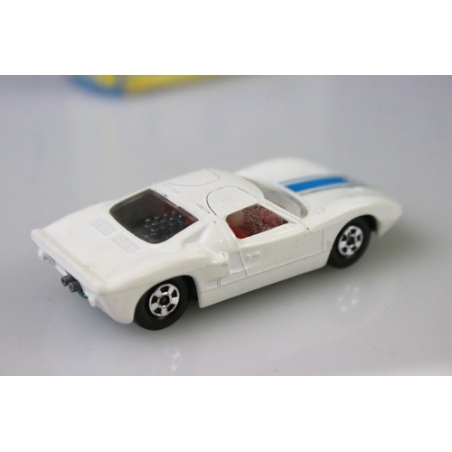 1376 - 17 Boxed Matchbox Superfast diecast models to include 41 Ford GT, 29 Racing Mini, 57 Landrover Fore ... 