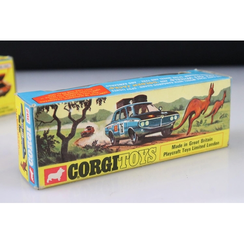 1377 - Two boxed Corgi diecast models to include Whizzwheels 342 Lamborghini P400 GT Miura Fighting Bull wi... 