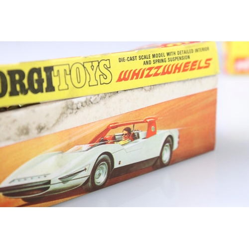 1378 - Four boxed Corgi Whizzwheels diecast models to include 381 GP Beach Buggy, 385 Porsche 917, 380 Alfa... 