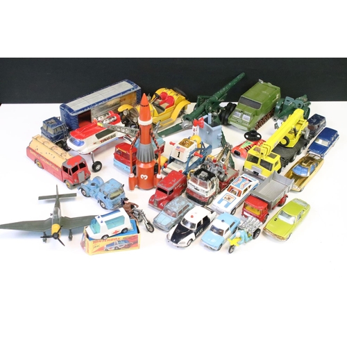 1463 - Collection of mid 20th C onwards play worn diecast models to include Corgi, Dinky, Matchbox etc feat... 