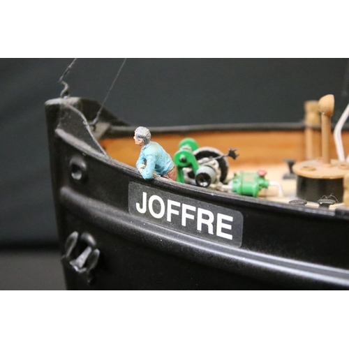 314 - Radio Control - ' Joffre Newcastle-Upon-Tyne ' motor powered fibreglass ship with rigging & figures ... 