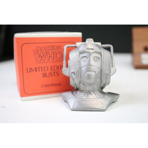 438 - Doctor Who - Set of 6 x boxed Fine Art Castings Doctor Who ltd edn Busts to include Toymaker, Ice Wa... 