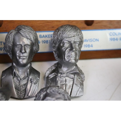 439 - Doctor Who - Set of 6 Fine Art Castings Doctor Who ltd edn Busts, all doctors, to include a boxed Wi... 