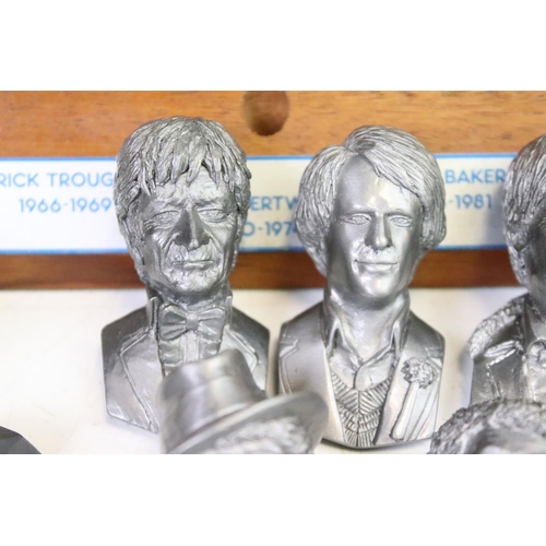 439 - Doctor Who - Set of 6 Fine Art Castings Doctor Who ltd edn Busts, all doctors, to include a boxed Wi... 