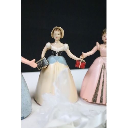 446 - Four Wells Brimtoys clockwork figures, circa 1950s, to include Fairy Queen Dancing Automata, Cindere... 