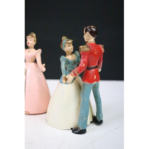 446 - Four Wells Brimtoys clockwork figures, circa 1950s, to include Fairy Queen Dancing Automata, Cindere... 