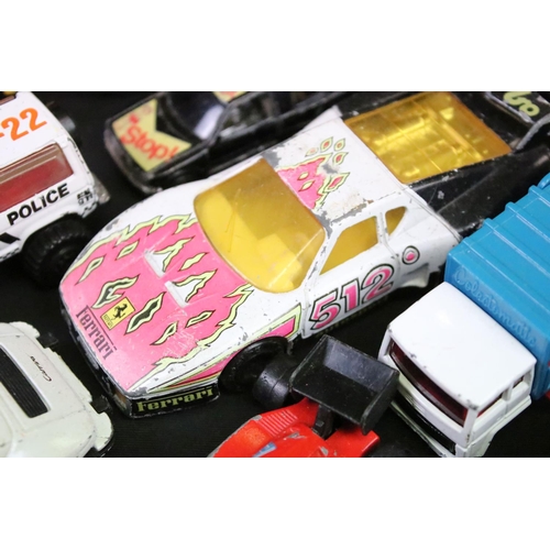 1271 - Collection of play worn diecast models to include Matchbox, Mattel Hot Wheels, Corgi etc