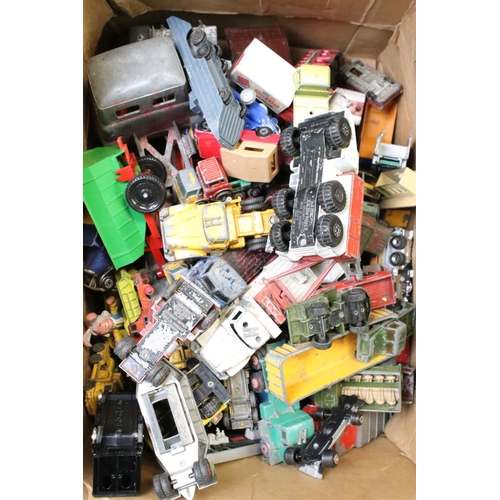 1272 - Large collection of mid 20th C onwards play worn diecast models to include Corgi, Dinky, Triang Spot... 