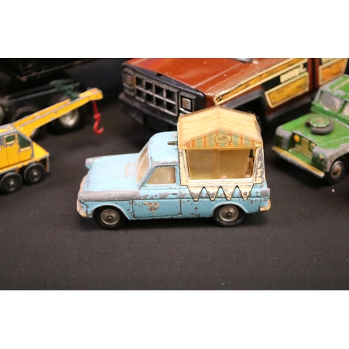 1272 - Large collection of mid 20th C onwards play worn diecast models to include Corgi, Dinky, Triang Spot... 