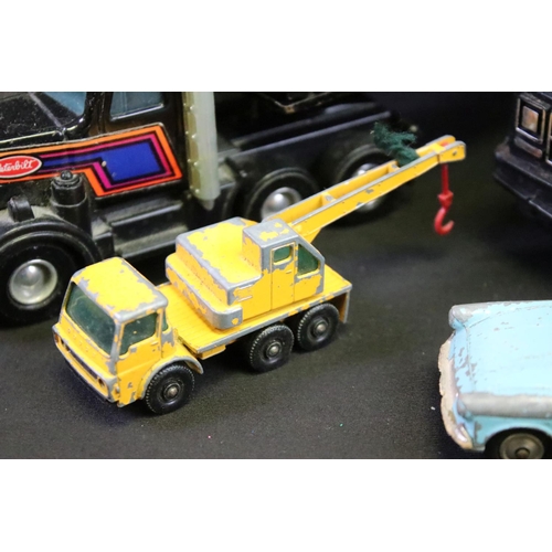 1272 - Large collection of mid 20th C onwards play worn diecast models to include Corgi, Dinky, Triang Spot... 