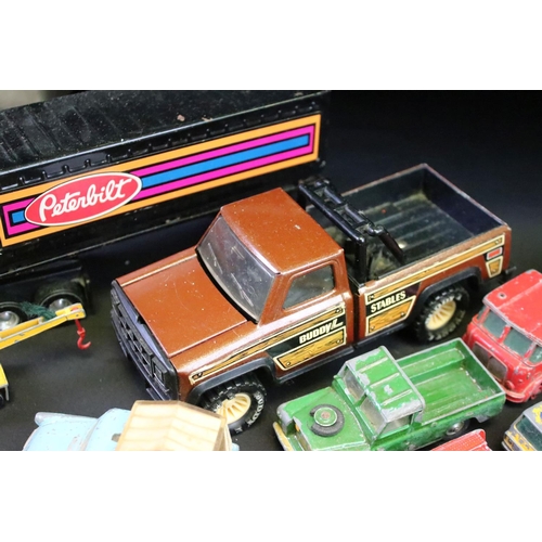 1272 - Large collection of mid 20th C onwards play worn diecast models to include Corgi, Dinky, Triang Spot... 