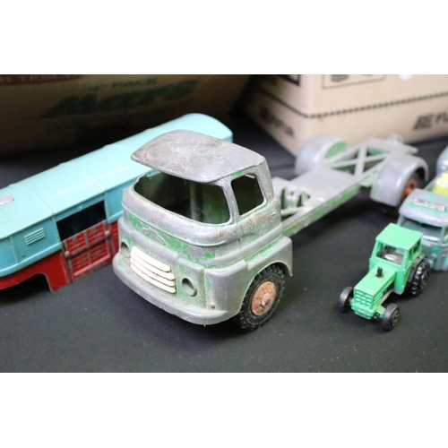 1272 - Large collection of mid 20th C onwards play worn diecast models to include Corgi, Dinky, Triang Spot... 