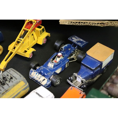 1273 - Quantity of mid 20th C onwards play worn diecast models to include Matchbox, Corgi, Dinky etc featur... 