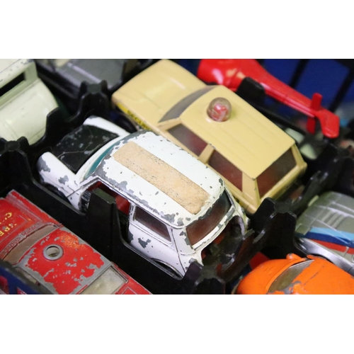 1273 - Quantity of mid 20th C onwards play worn diecast models to include Matchbox, Corgi, Dinky etc featur... 