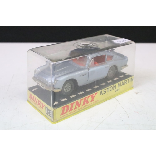 1380 - Seven cased Dinky diecast models to include 131 Jaguar E Type 2+2, 188 Jensen FF, 221 Corvette Sting... 