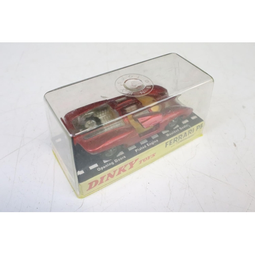 1380 - Seven cased Dinky diecast models to include 131 Jaguar E Type 2+2, 188 Jensen FF, 221 Corvette Sting... 