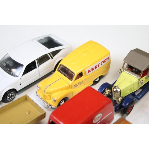 1468 - Nine mid 20th C onwards diecast models to include 913 Dinky Morris Oxford with driver, French Dinky ... 