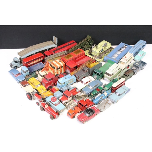 1469 - Around 80 play worn mid 20th C diecast models to include Dinky, Corgi, 3 x Triang Spot On and 1 x Lo... 