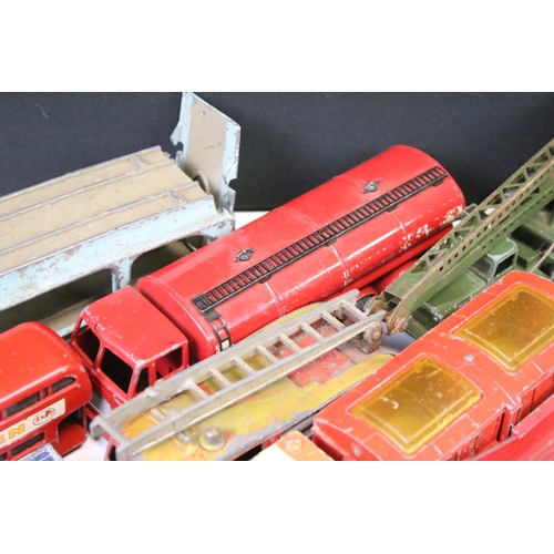 1469 - Around 80 play worn mid 20th C diecast models to include Dinky, Corgi, 3 x Triang Spot On and 1 x Lo... 