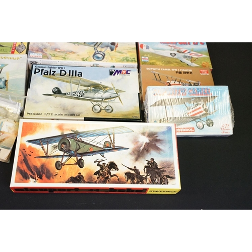 326 - 16 Boxed & unbuilt plastic model plane kits, mostly 1:72 scale, to include Esci, Novo, Eastern Expre... 