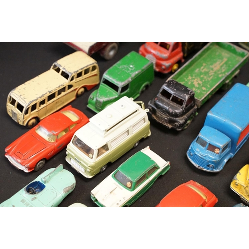 1410 - Around 85 mid 20th C play worn diecast models to include Dinky & Corgi featuring Corgi Karrier Banta... 