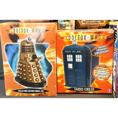 414 - Collection of Doctor Who related items to include R/C Dalek: The Supreme, small and large R/C Davros... 