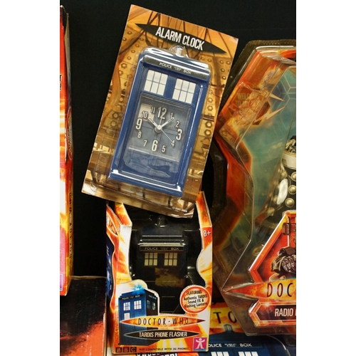 414 - Collection of Doctor Who related items to include R/C Dalek: The Supreme, small and large R/C Davros... 