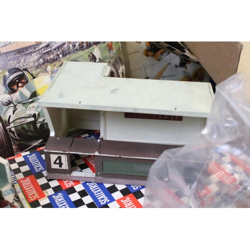 411 - Collection of Triang Scalextric to include boxed HP2 Trackside Accessory Pack, Pit Stop Set, boxed S... 