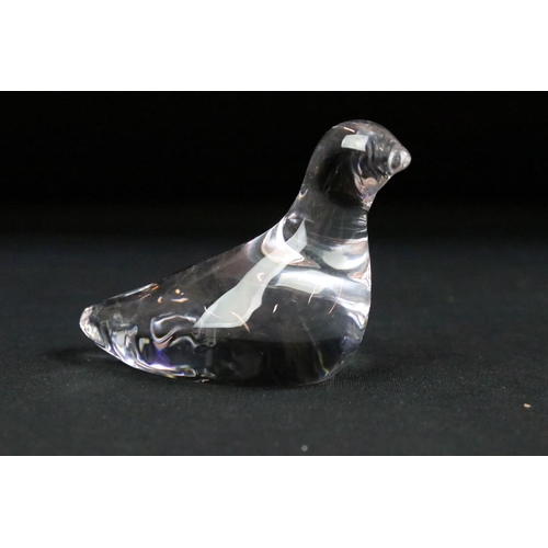 49 - Assorted crystal glass animals to include Royal Doulton, Waterford Crystal, Mantorp, Villeroy & Boch... 